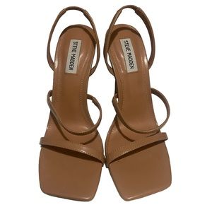 Steve Madden NUDE Square Toe Heels